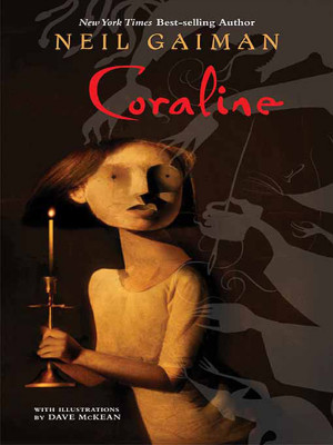 Première de couverture Coraline de Neil Gaiman par Dave McKean