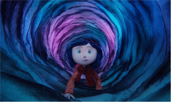 Coraline en route vers son univers parallèle