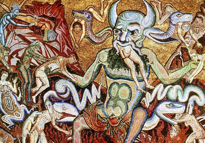 La mosaïque du diable [baptisterium Florence] / Coppo di Marcovaldo (#1225 - #1274)